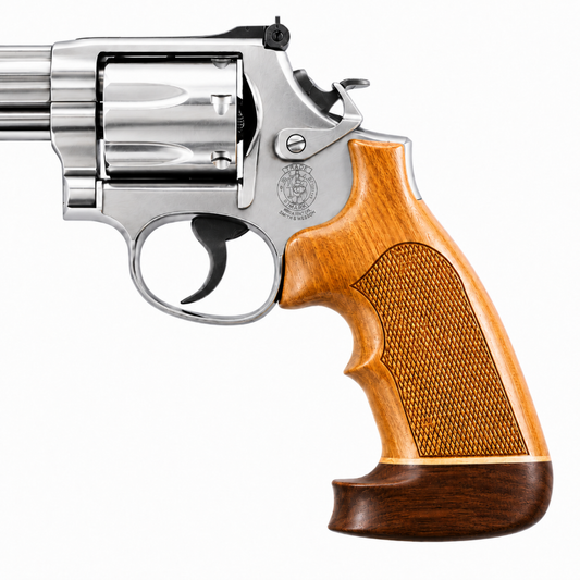 Hogue Goncalo Alves Conversion Grip – Top Finger Groove Big Butt Checkered