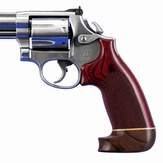 Hogue Rose Laminate Conversion Grip – No Finger Groove Big Butt Checkered