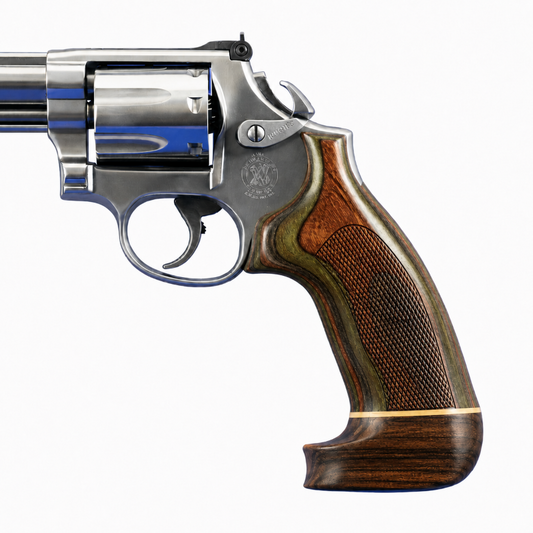 Hogue Lamo Camo Conversion Grip – No Finger Groove Big Butt Checkered