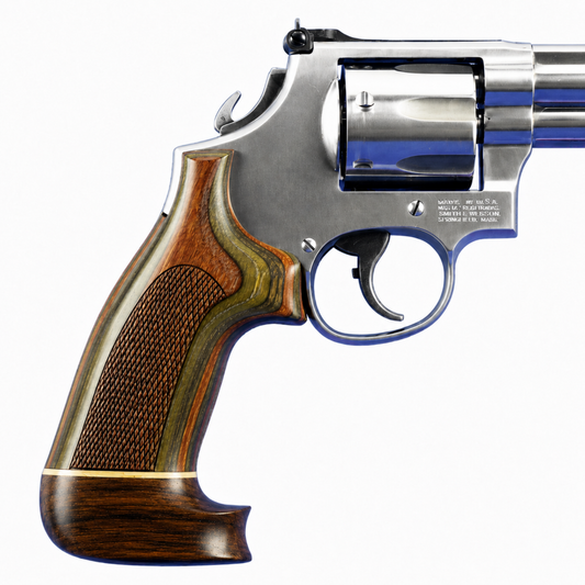 Hogue Lamo Camo Conversion Grip – No Finger Groove Big Butt Checkered