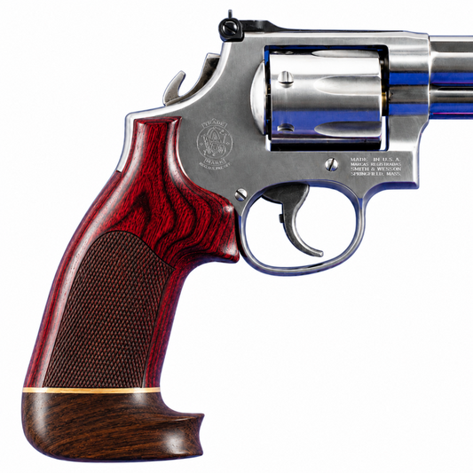 Hogue Rose Laminate Conversion Grip – No Finger Groove Big Butt Checkered