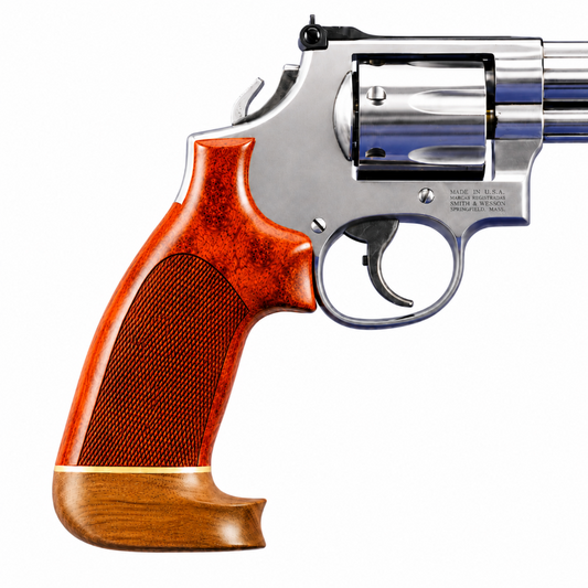 Hogue Cocobolo Conversion Grip – No Finger Groove Big Butt Checkered