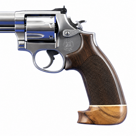 Hogue Rosewood Conversion Grip – No Finger Groove Big Butt Checkered