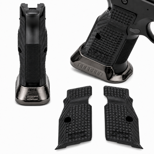 Boss Components CZ Shadow 2 Grips & Brass Magwell - Combo