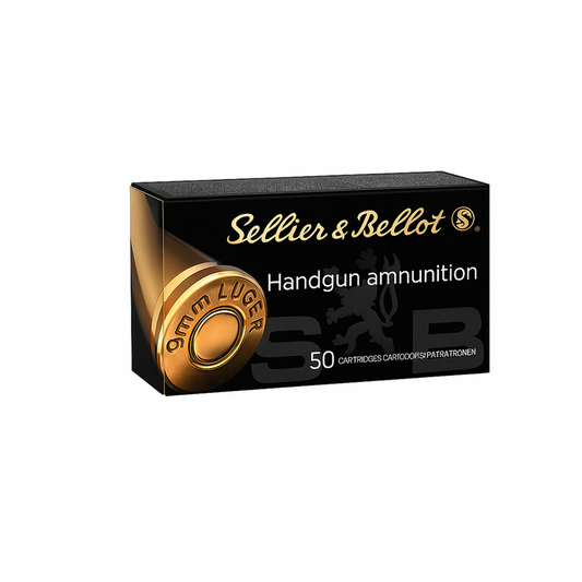 Sellier & Bellot 9mm Luger – 124gr LRN (50 Round Box)
